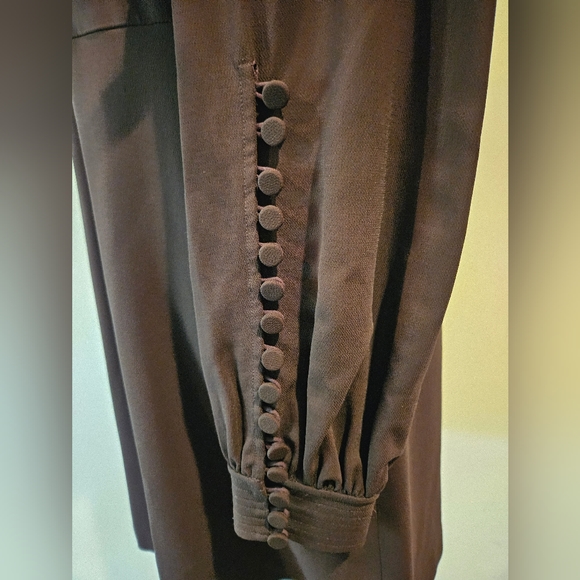 ⭐️ A.L.C. button blouson long sleeve dress size 4 brown - Picture 7 of 11